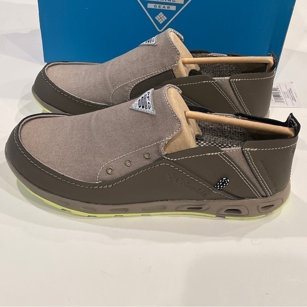 Columbia Men's PFG Bahama Vent Slip On Boat Fishing Shoes Kettle Brown NWT - Picture 6 of 16